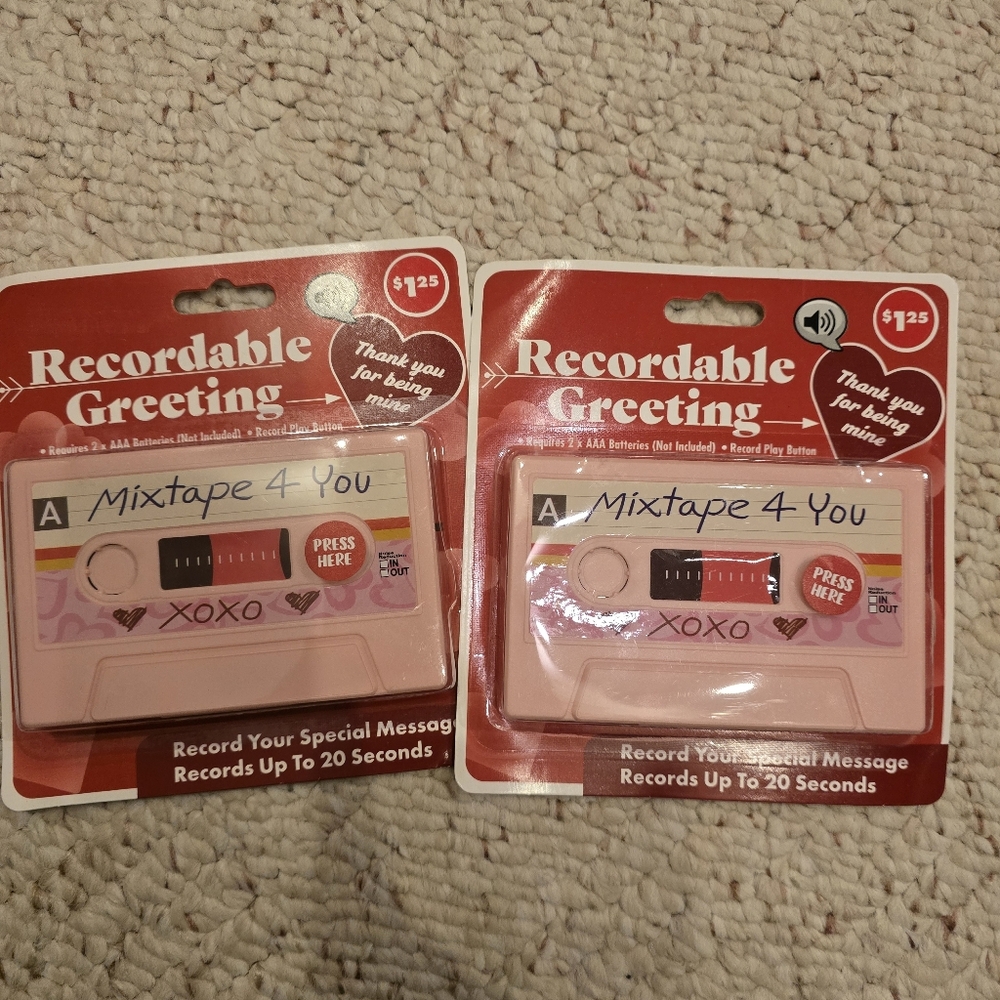 Recordable Greeting Cassette Tapes